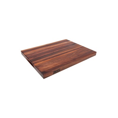 John Boos Walnut Wood Edge Grain Reversible Kitchen Butcher Block Cutting Board, 24 x 18 x 1.5 Inches