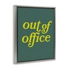 Stupell Industries Minimal Out Of Office Black Framed Floater Canvas Wall Art - 3 of 4