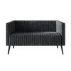 ChaletPosh Velvet Love Seat - 3 of 4