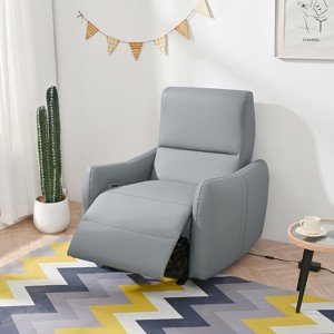 Okak Electric Power Recliner Chair Accent Chair Wall Hugger Recliner with USB Port Recliner Sofa Armchair for Living Room Bedroom - 1 of 4