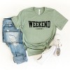 Simply Sage Market Weekend I love You Heart Short Sleeve Tee - XL - Sage - 2 of 4