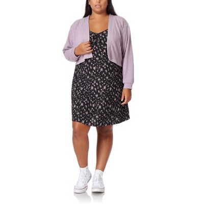 WallFlower Women's 2-Piece Cardigan and Dress Set