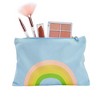 Glamlily 12 Pack Rainbow Pastel Canvas Makeup Bags for Women with Zipper, 4 Colors and 6 Designs (8 x 6 In) - 3 of 4