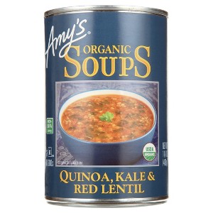 Amy's Organic Quinoa, Kale & Red Lentil Soup 14.4 oz, Pack of 4 - 1 of 1