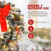 VINGLI 36 Inch Pre-Lit Christmas Wreath with 100 LED Lights, 300 Tips – Artificial Wreath for Front Door, Window, Fireplace - 3 of 4