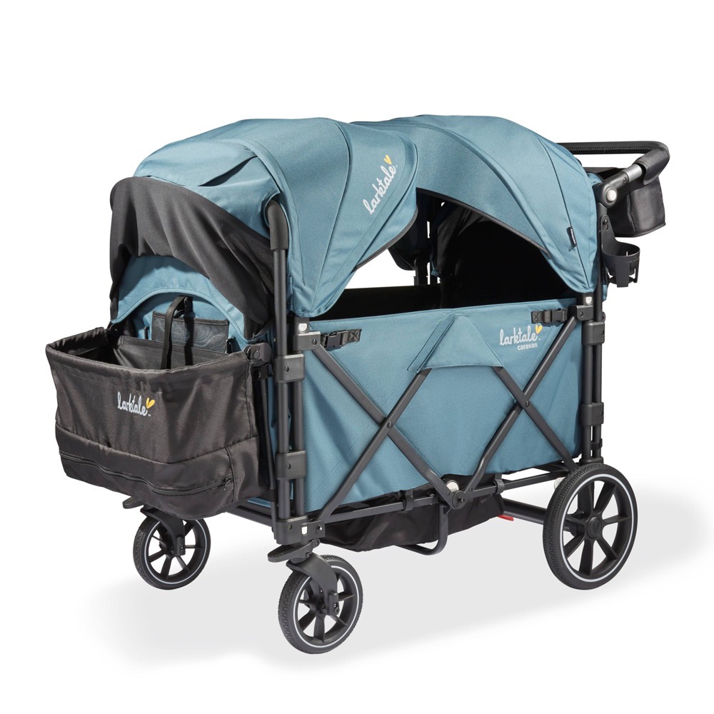 Larktale Caravan Quad 4-Seater Stroller Wagon - Seaford Blue -  92331694