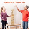 VEVOR Tumbling Timber Toy, 54 Blocks Tumble Tower Blocks Game, Pine Wood Tumbling Tower Game with Storage Crate, Wooden Stacking Game - 4 of 4