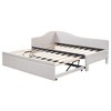 Whisen Twin Size L-Shaped Upholstered Daybed with Pop-Up Trundle, Suitable for Different Places - 4 of 4