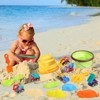 COZONY Collapsible Beach Toys Set with Sand Buckets Shovels and Molds for Kids Summer Travel - 3 of 4