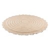 Lavish Home 2-Piece Round Cotton Bath Mat Set - 2 of 4