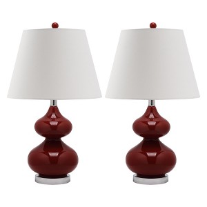 Table Lamp - Chinese Red/White - Safavieh