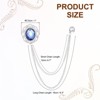 Unique Bargains Alloy Rhinestones Tassel Chain Hanging Fashion Durable Oral Brooch - 2 of 4