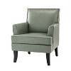 Wooden Upholstered Accent Chair Celadon Armchair | ARTFUL LIVING DESIGN - 2 of 4