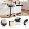 FURNIinspire Dining Chair, Counter Height Bar Stools Set of 2, Bar Stools without Arms for Kitchen Islands, Black, 18.9"*17.7"*42.5" - 4 of 4
