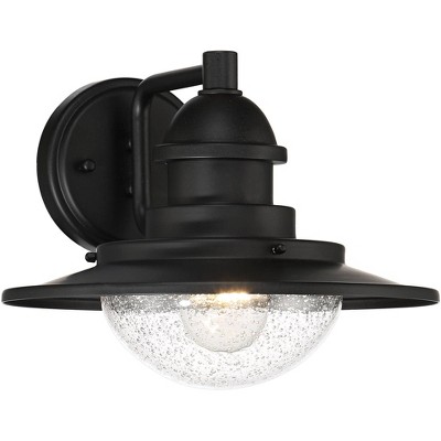 Clayton 8 1/2" High Matte Black Outdoor Wall Light