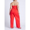 ELOQUII Women's Plus Size Flower Jumpsuit - 28, High Risk Red - 3 of 4