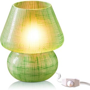 Next Glow Mushroom Lamp - Retro Funky Aesthetic LED White Table Lamp, Dimmable E26 Socket Bulb - 1 of 4
