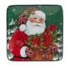 Set of 4 Christmas Lodge Santa Canape Dining Plates - Certified International - 3 of 4