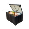 160 Gallon Deck Storage Box, Outdoor Lockable Storage Box,Storage Bin with Lid, Metal Storage Container for Patio Furniture Garden Tools Pool Supplies - 2 of 4
