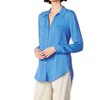 Women's SPREAD COLLAR BUTTON DOWN SHIRT - current air - 3 of 4