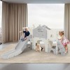 Infurnic Baby Activity Gyms Kid-Friendly Slide Playset, HDPE and ABS Material, Basketball Hoop, For Indoor and Outdoor Fun, Multicolored, 38"*17"*21" - 4 of 4
