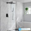 Acekool Shower Faucet Set with Rainfall Head & Handheld, Pressure Balance, - 2 of 4