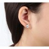 Kitty Cat Stud Earrings for Women Sterling Silver Cubic Zirconia Ginger Lyne Collection - 4 of 4