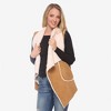 Anna-Kaci Women's Faux Shearling Open Front Vest with Oversized Collar - 3 of 4