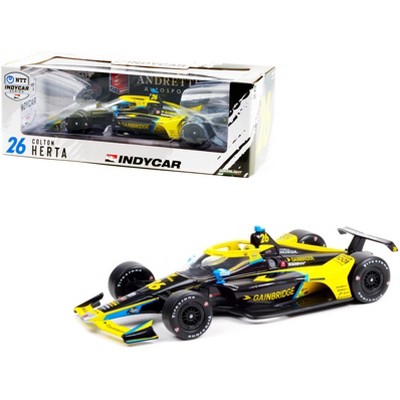 Dallara IndyCar #26 Colton Herta "Gainbridge" Andretti Autosport "NTT IndyCar" (2021) 1/18 Diecast Model Car by Greenlight