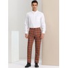 Lars Amadeus Men's Plaid Regular Fit Formal Business Dress Pants - 3 of 4