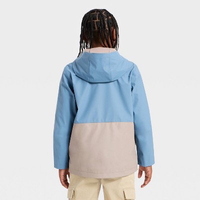Детские куртки Cat & Jack Boys' Colorblock Rain Jacket - Cat & Jack™ Blue S — фото 2