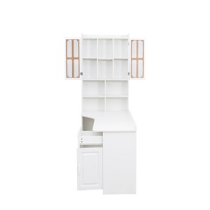 HOMEFUN Computer Desk for Home Office or Study desk, Study Modern Style Table with Drawers - 1 of 4