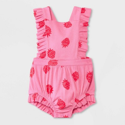 Image of Baby Girls' Romper - Cat & Jack™ Pink 6-9M