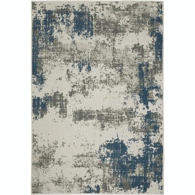 Oriental Weavers Torrey 140H1 Light Grey/ Blue Indoor/Outdoor Area Rug - 9'10" x 12'10"