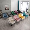 TOAOTBNBO Upholstered Fabric Button Comfortable Armless Chair, Cozy Reclining Accent Chair for Reading Lazy Armless Chair with Soft Cushion - 4 of 4
