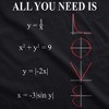 Womens All You Need Is Love Equation T Shirt Funny Nerdy Math Tee - Crazy Dog Women's T Shirt - 2 of 4