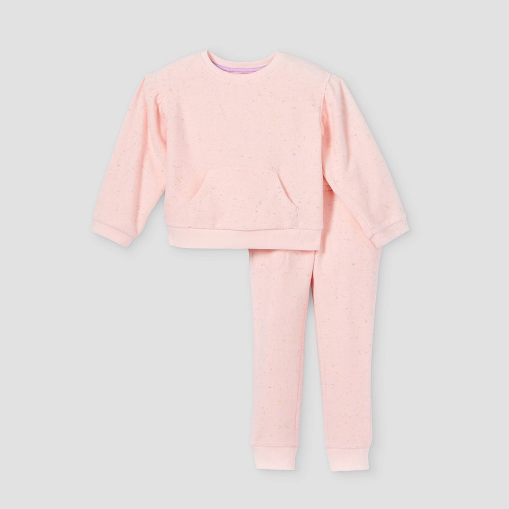Cat And Jack Super Soft Sweat Outfit Pink, 12M