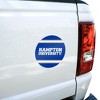 Hampton University HU Stripes Automotive Car Window Locker Circle Bumper Sticker - 4 of 4