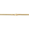 Black Bow Jewelry 2.5mm, 14k Yellow Gold, Flat Wheat Chain Necklace - 4 of 4