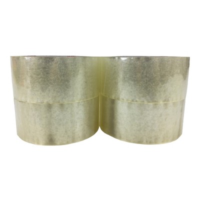 UOFFICE 2" x 110Yds, 1.9 Mil, 12 Rls/Pack, Clear Acrylic Packing Tape