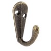 Unique Bargains Bedroom Clothes Coat Vintage Style Wall Mounted Hanger Hook Bronze Tone 6 Pcs - 4 of 4