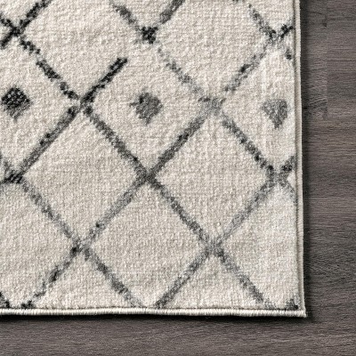 Nuloom Zola Geometric Moroccan Area Rug, 9' X 12', Gray Target