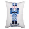 Manual Woodworks and Weavers Christmas Lumbar Pillow – “Blue Nutcracker” Outdoor Holiday Decor Accent - 3 of 3