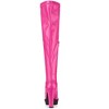 Allegra K Women's Platform Heels Chunky Heel Over Knee High Boots - 3 of 4