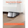 VEVOR Heavy Duty Door Stopper, 2 Pack, Door Stop Wedge for Bottom, Premium Zinc Alloy and Dual-Sided PVC Non-Slip Pads, Black - 3 of 4