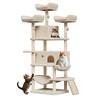 Large Cat Tree for Big Cats, Multi-Level Cat Tower for Indoor Cats, Scratching Post,Condo,Platforms,Cat Tunnel,Hammock,Feeding Station,Pet Play House - 2 of 4