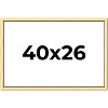 PosterPalooza | Simple Gold Picture Frame - UV Acrylic, Backing Board, Hanging Hardware Included - 2 of 4