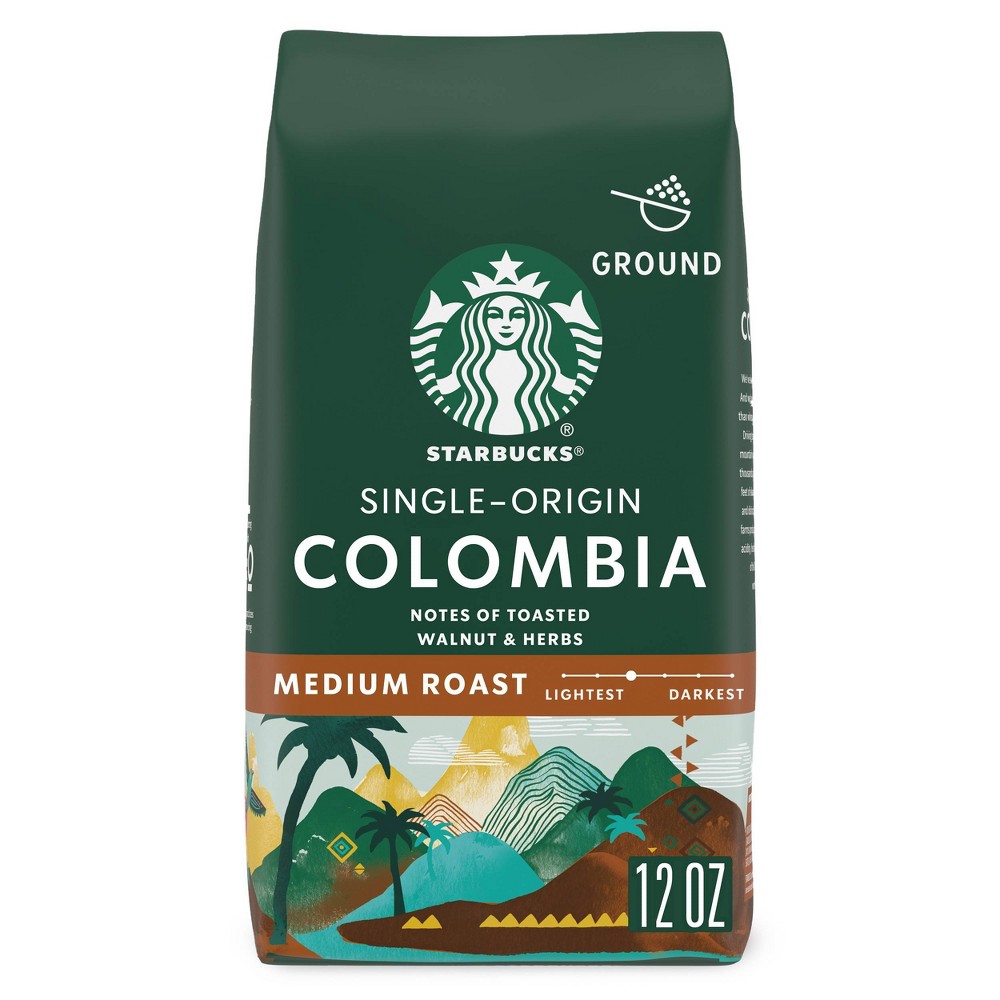 UPC 762111206114 product image for Starbucks Medium Roast Ground Coffee — Colombia — 100% Arabica — 1 bag (12 oz.) | upcitemdb.com