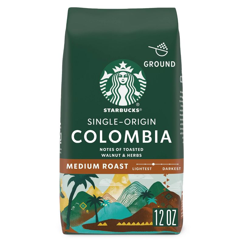 Starbucks Medium Roast Ground Coffee &#8212; Colombia &#8212; 100% Arabica &#8212; 1 bag (12 oz.), 1 of 9