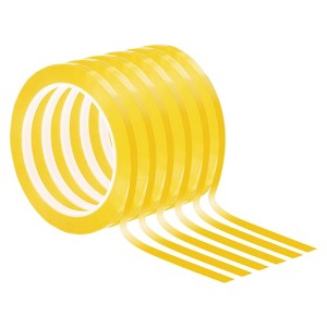 Unique Bargains DIY Art Film Thin Graphic Chart Highlight Marking Tapes 6 Pcs - 1 of 4